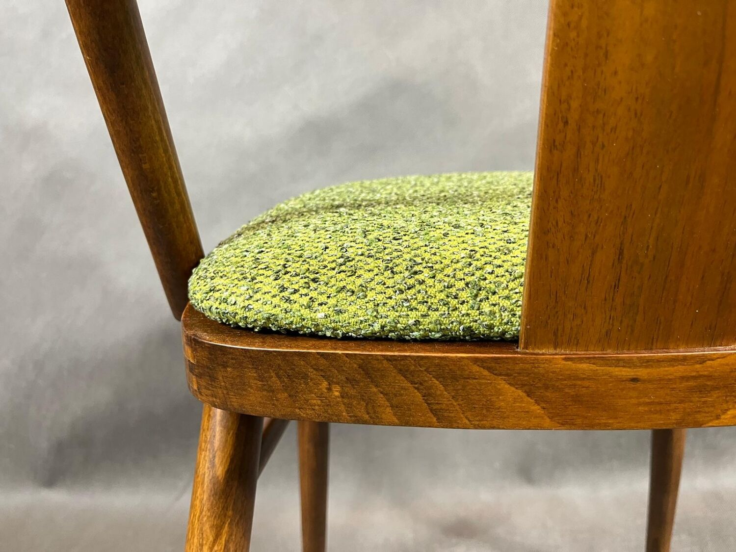 Set of 4 renovated vintage chairs, mier edition, czech vintage 1960s