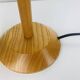 Vintage pine wall lamp and wool lampshade, 1960s