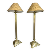 Pair of large lamps