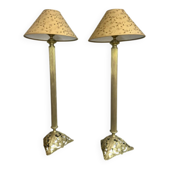 Pair of large lamps