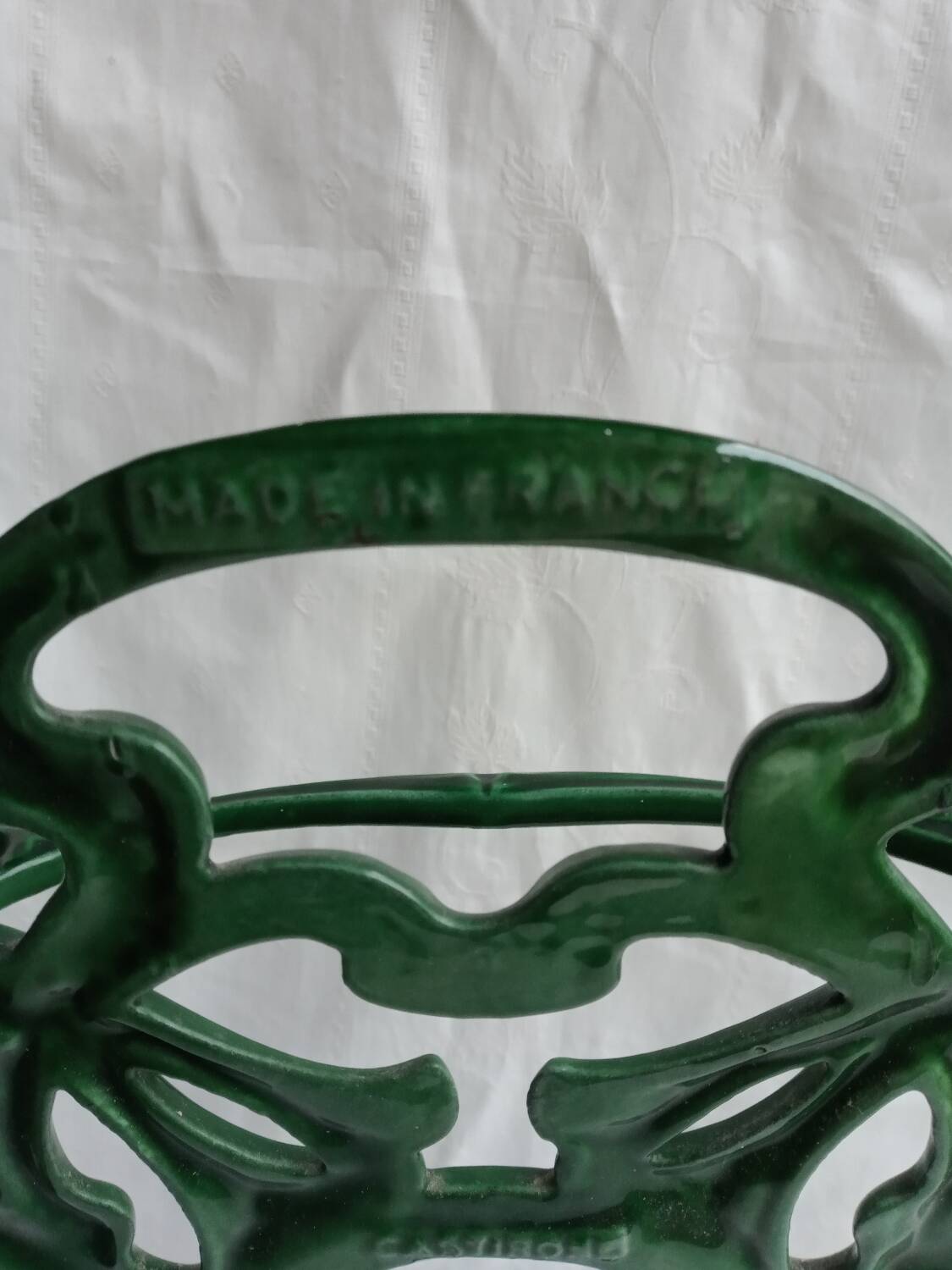 Art Nouveau style cast iron umbrella stand