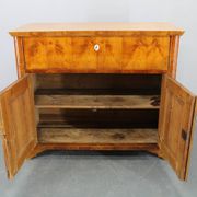 1930s Antique Cabinet with Writing Area in Walnut Finish ,Czechoslovakia