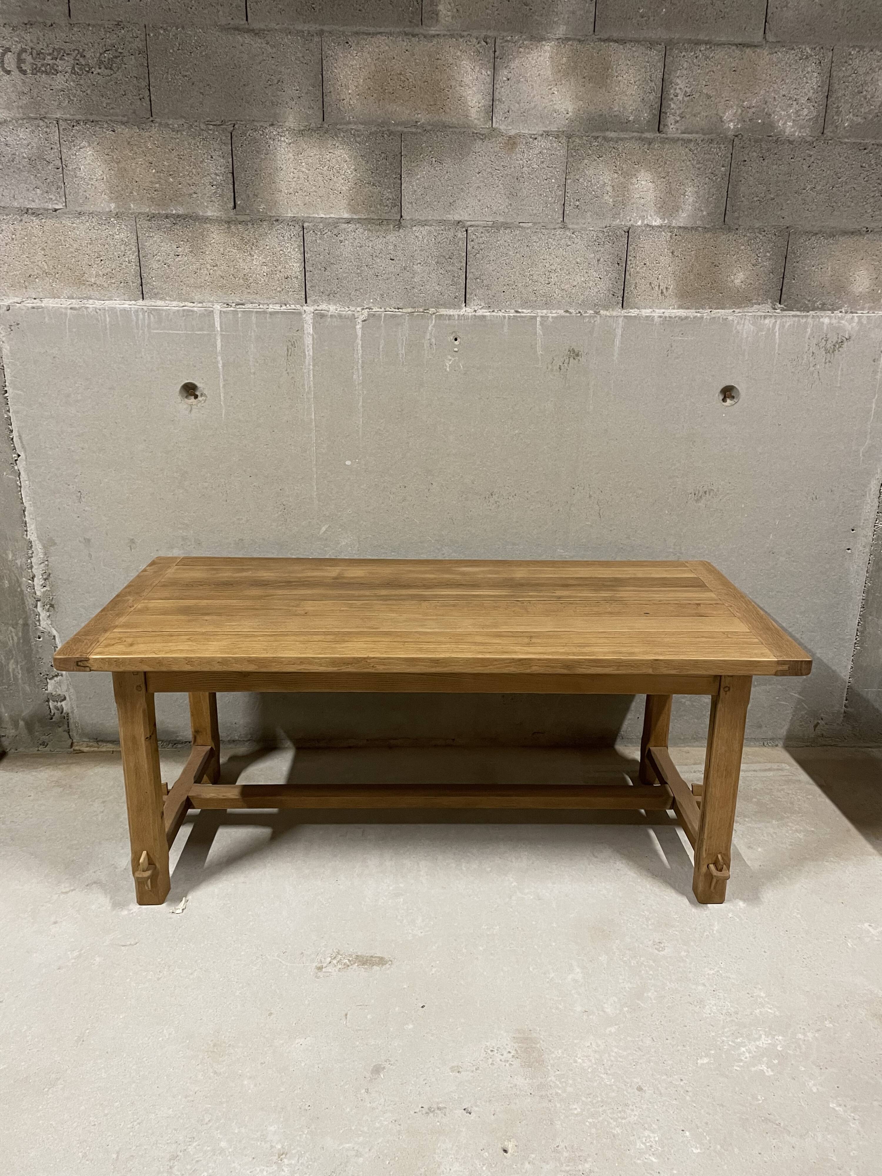 Old oak farmhouse table - rustic chic country style