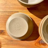 Set of 12 small stoneware bowls