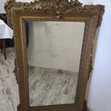 Napoleon III mirror with pediment - 125x75cm