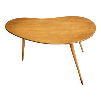 Wood Kidney shape table 1960s