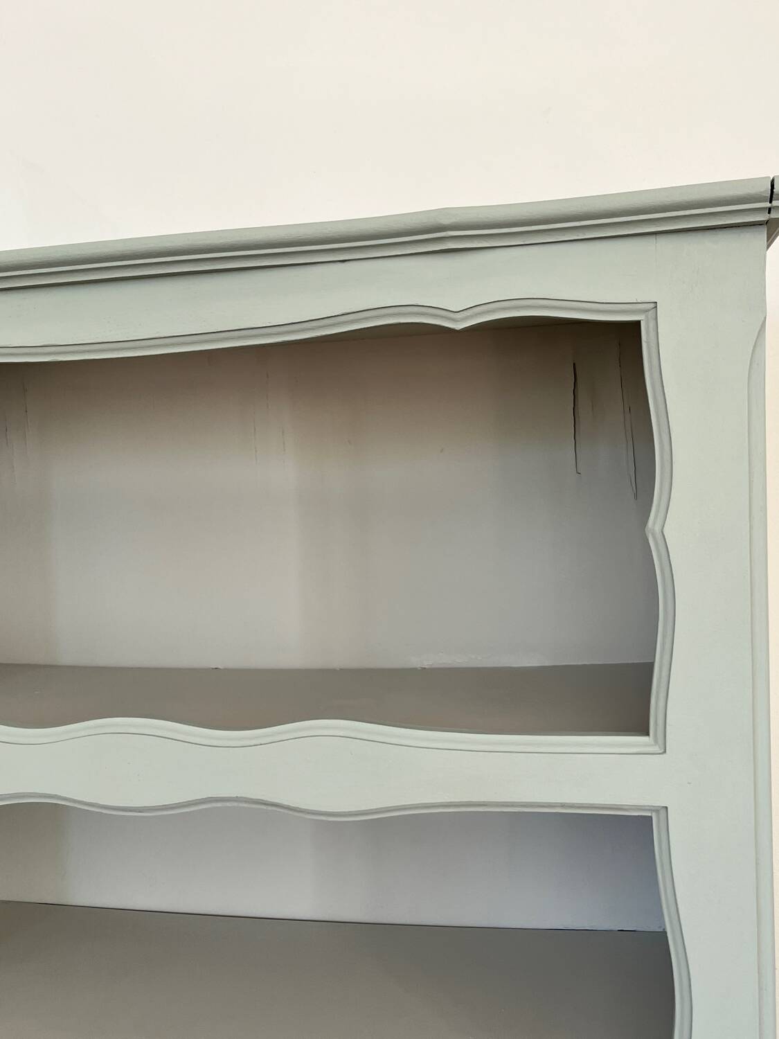 Large Celadon Green & Almond Milk Bookcase