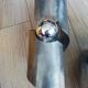 3 frosted steel sconces 70s