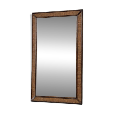 Miroir en rotin XL