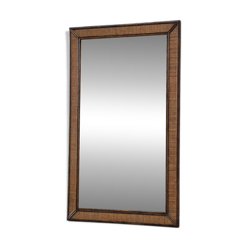 XL rattan mirror