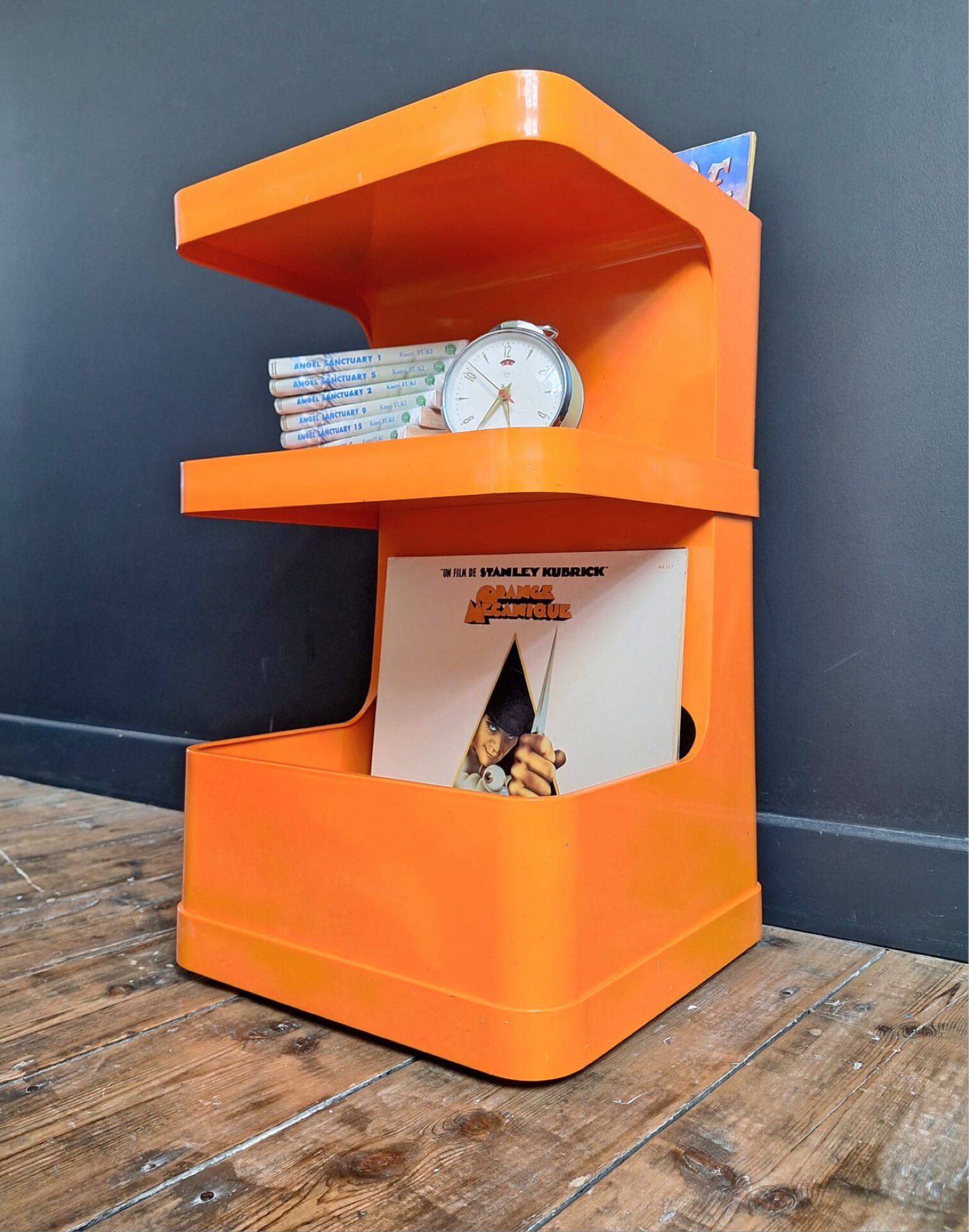 Flair side table for Prisunic by Marc Held, vintage bedside table.