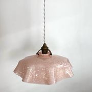 Clichy pink opaline pendant light