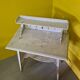 French art nouveau wooden side table with drawer from around 1900.