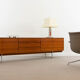 Enfilade minimaliste mid century en palissandre