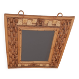 Miroir en rotin