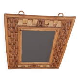 Miroir en rotin