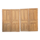 4 old cupboard doors in pitch pine