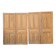 4 old cupboard doors in pitch pine