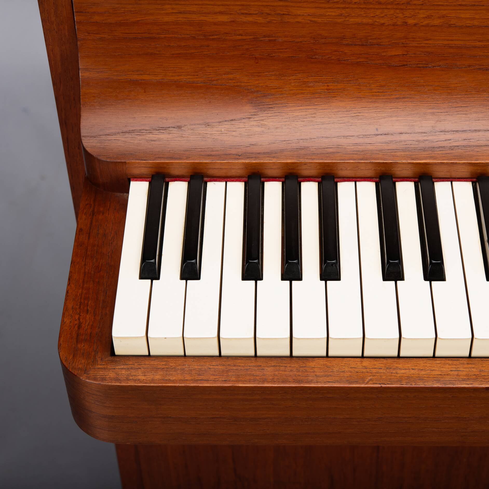 Danish Design Teak Pianette by Louis Zwicki, 1950s