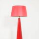 Lampadaire vintage en céramique rouge