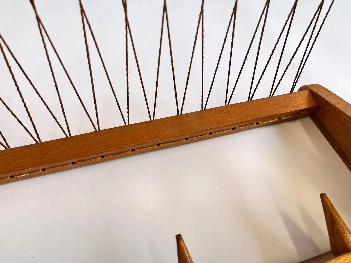 Midcentury wooden design wall coat rack by ÚLUV - Czechoslovakia, 1960s