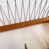 Midcentury wooden design wall coat rack by ÚLUV - Czechoslovakia, 1960s