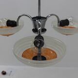 Art deco chrome chandelier Napako, 1930
