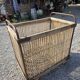 Ancient bakery cart made of rattan.