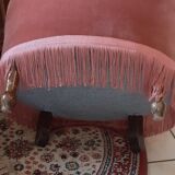 Antique velvet armchair
