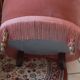 Fauteuil ancien en velour