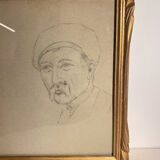 Tableau ancien, portraits, milieu XX siècle