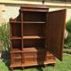 Cupidon  Exceptional Cabinet in Walnut Style Louis XVI