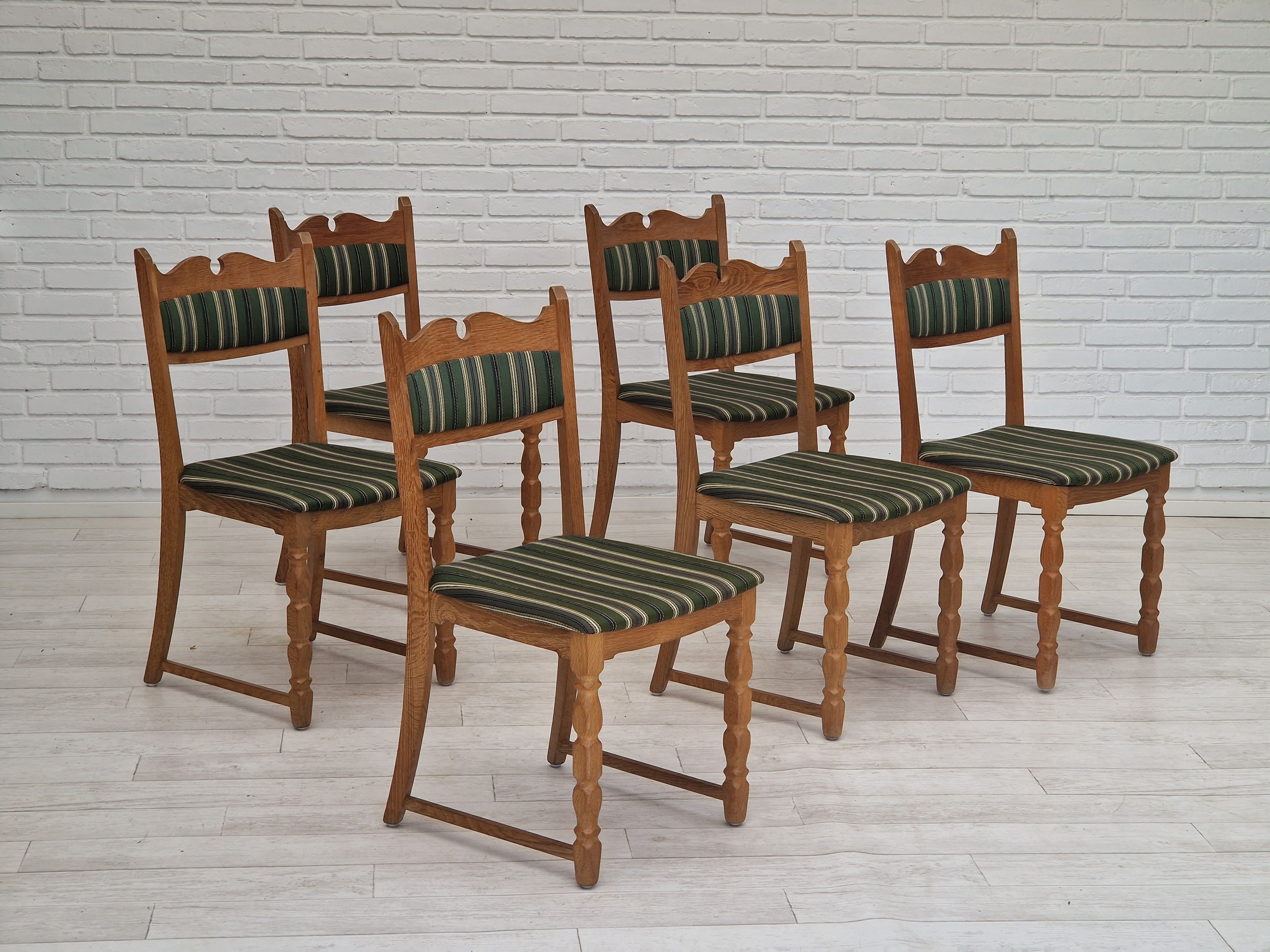 Set of six dining chairs danish design 1970S