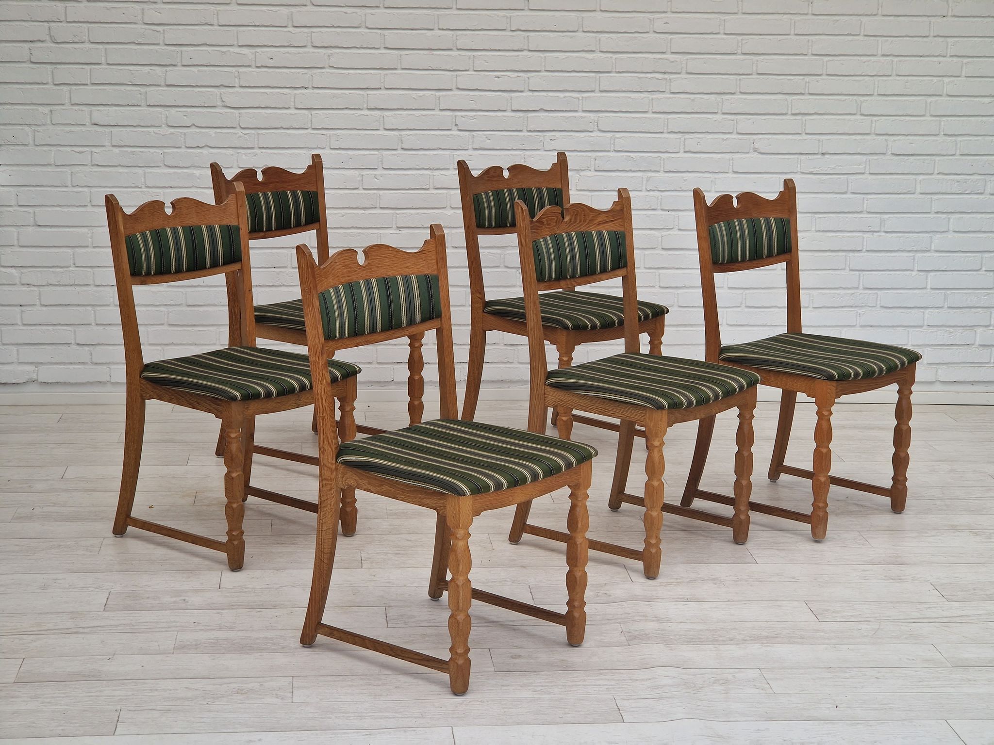 Set of six dining chairs danish design 1970S