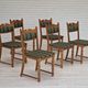Set of six dining chairs danish design 1970S