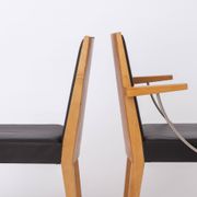 Set of 2 Inno Interior Oak Chairs, Armchair & Side Chair, Finnish 1990s
