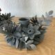 2 vintage flower candle holders