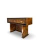 Italian burl walnut art deco console table, 1930s.