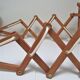 Paire d'appliques bois extensibles design scandinave vintage