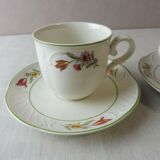 Old cups and under cups, Tulip, ceramic, Villeroy & Boch