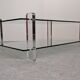 Glass and lucite coffee table by Karl Springer, USA circa 1980.