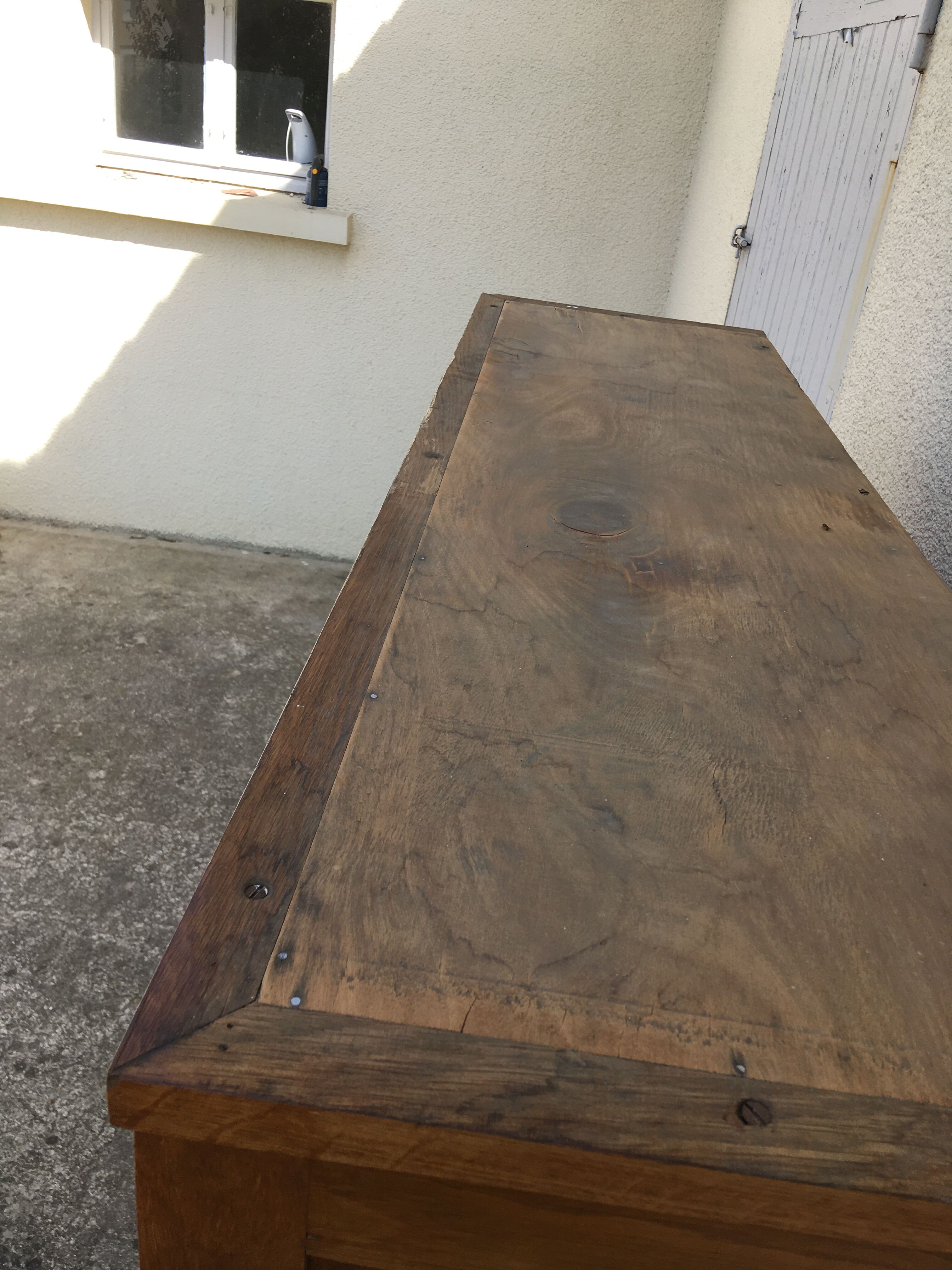 Solid oak triple curtain binder Year 1950