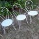 Antique wrought iron garden furniture