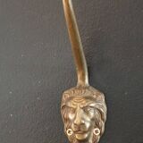 Set of 5 antique "Lion Head" coat hooks.