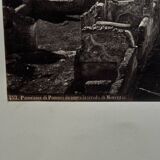 Photo albumine Pompéi vue d'ensemble des ruines XIXe