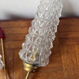 1960s Tulip wall sconce in brass and glass