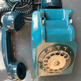 Telephone vintage Socotel S63 bleu 1983
