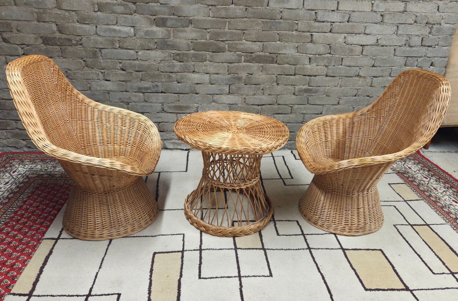 Rattan, wicker lounge set
