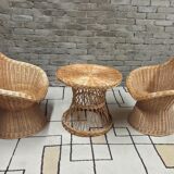 Rattan, wicker lounge set