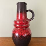 Scheurich 428-48 ceramic vase, West Germany - 1970s design, Fat Lava